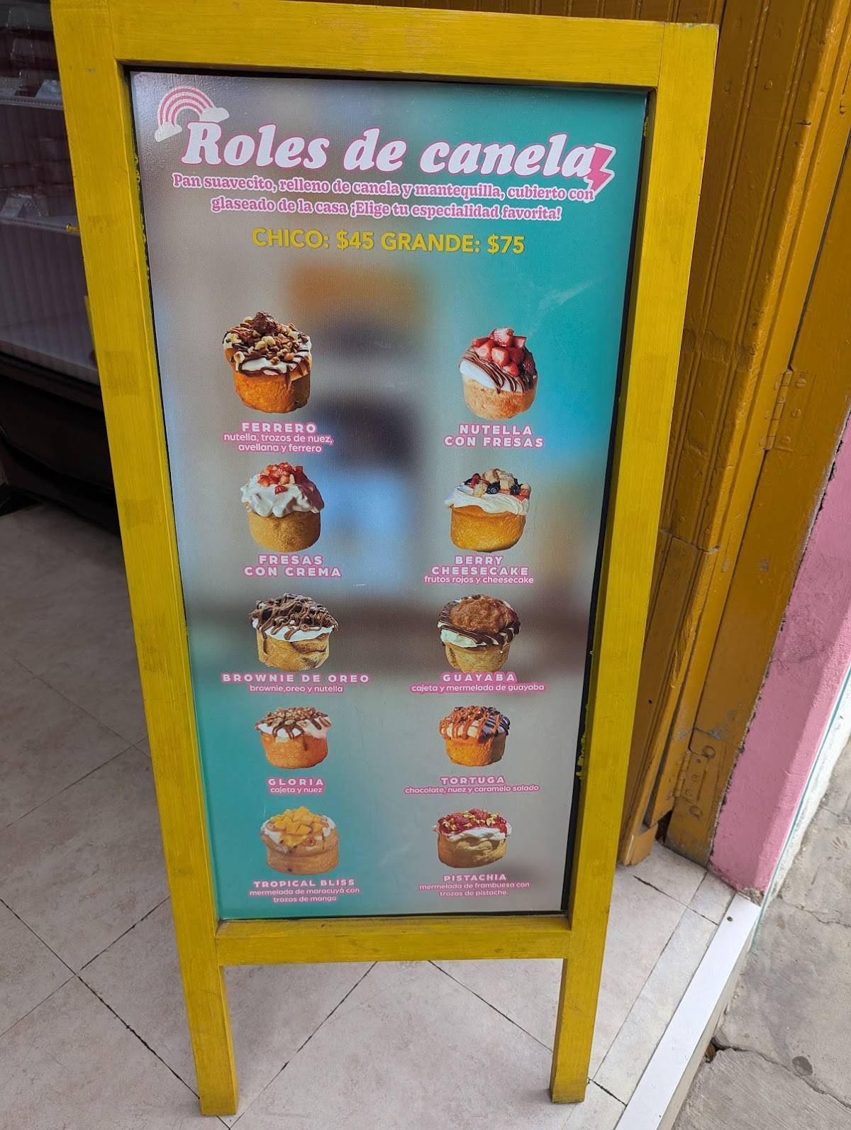 Endulzarte postreria & roll меню