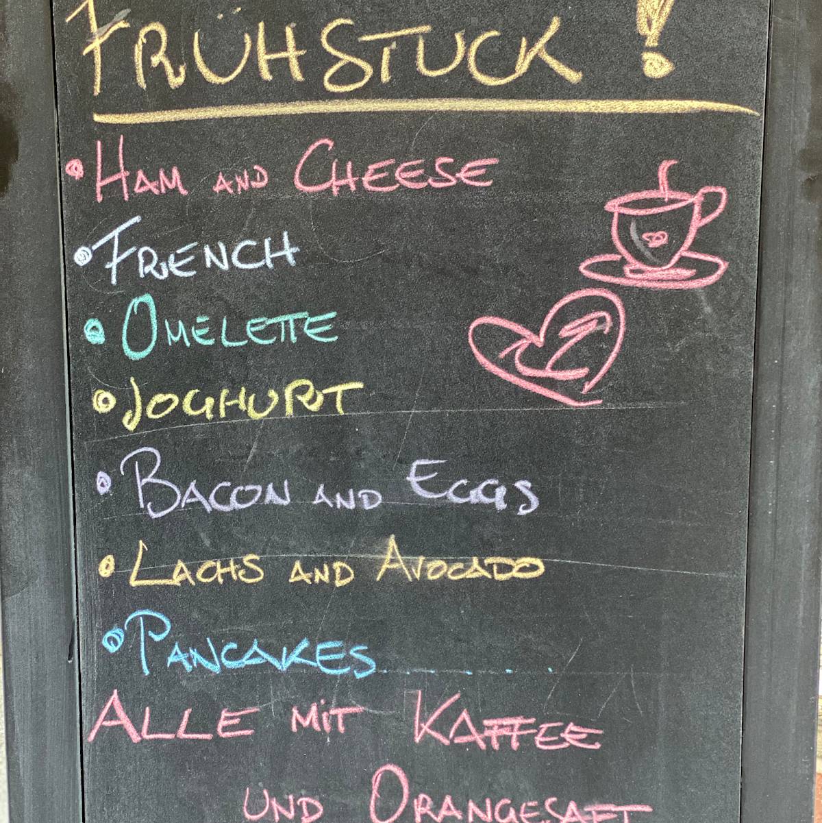 Entourage Café меню