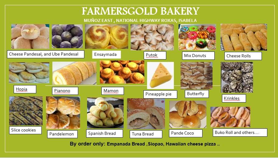 FARMERSGOLD BAKERY меню