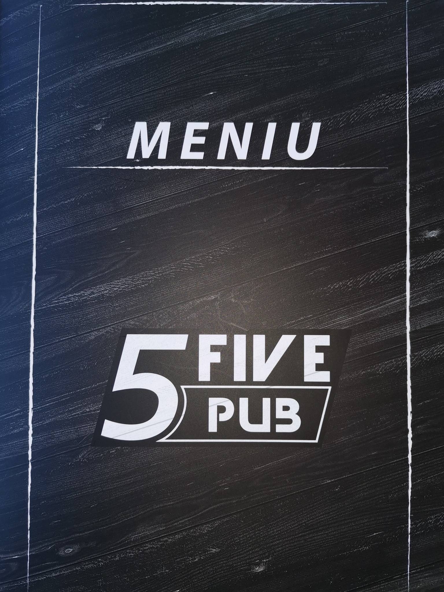 FIVE меню
