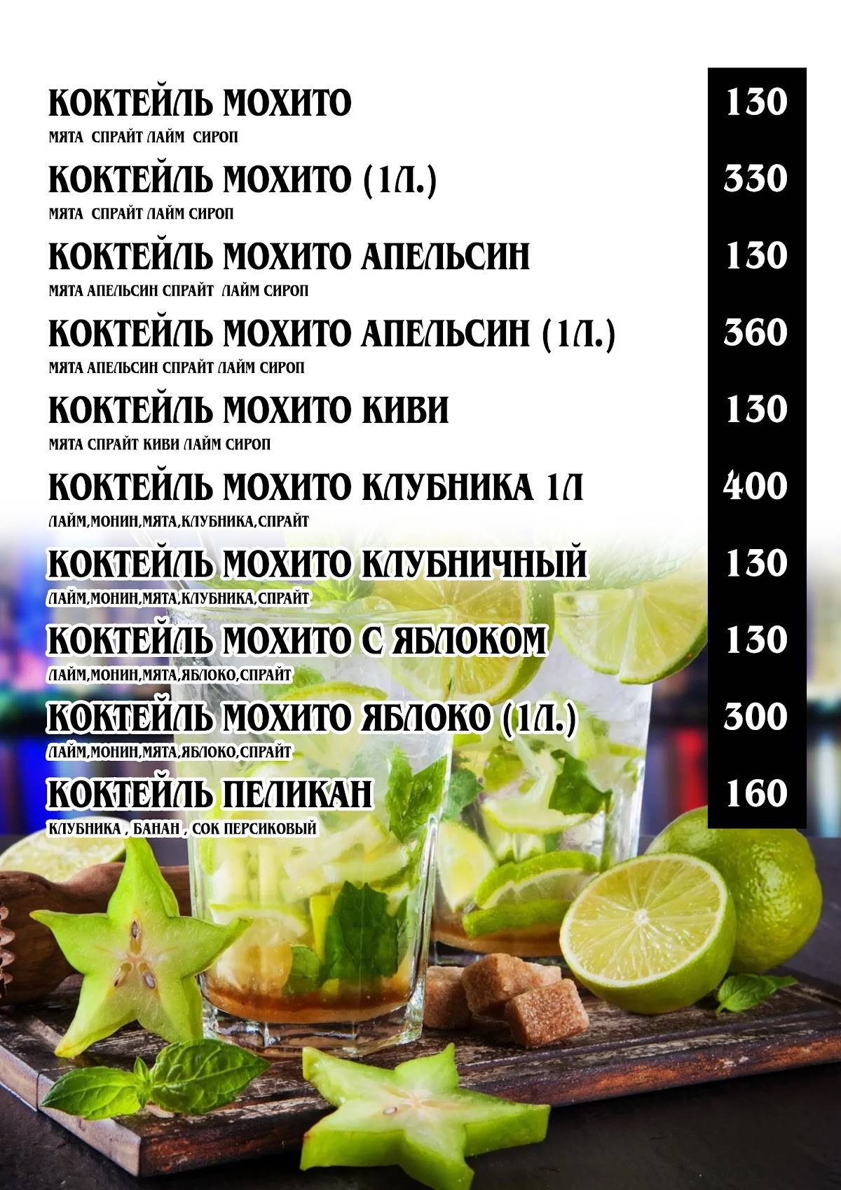 Кафе Фемели меню