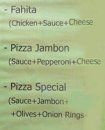 Fast Food Moubayed меню