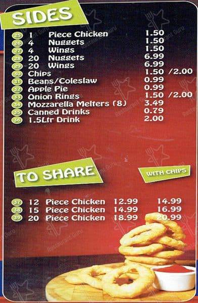 Dallas Chicken & Ribs - Sutton меню