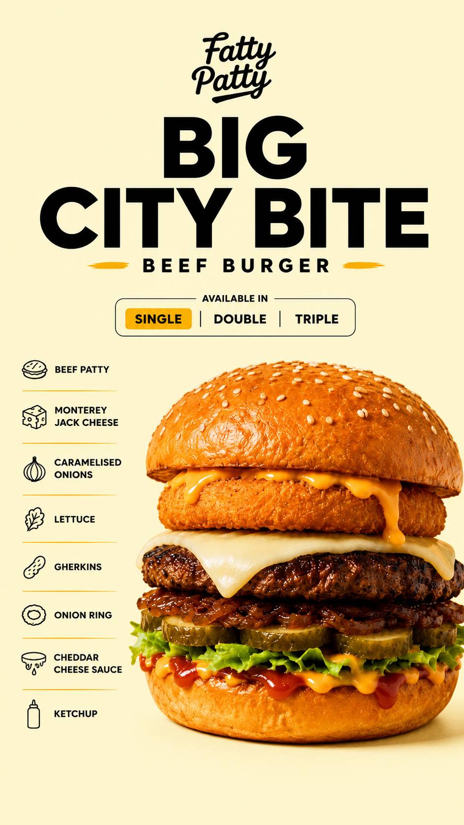 Fatty Patty меню