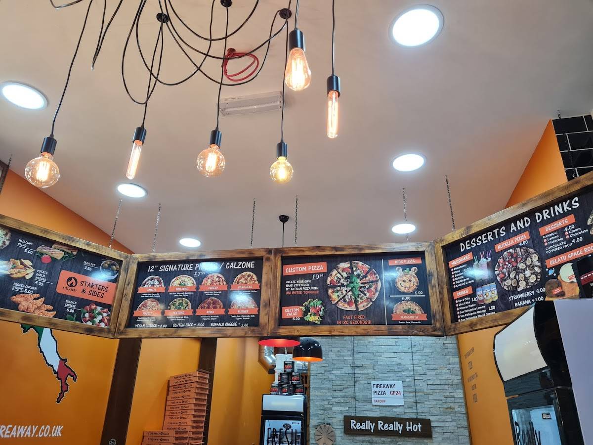 Fireaway Pizza City Road, Cardiff меню