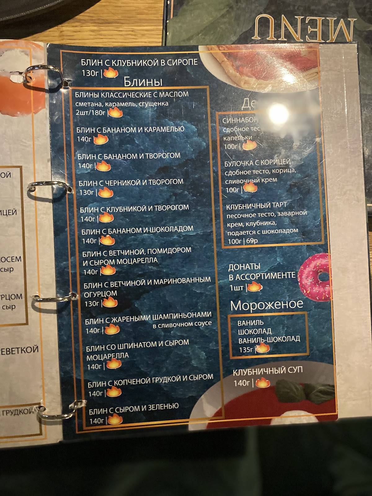 Fix Cafe меню