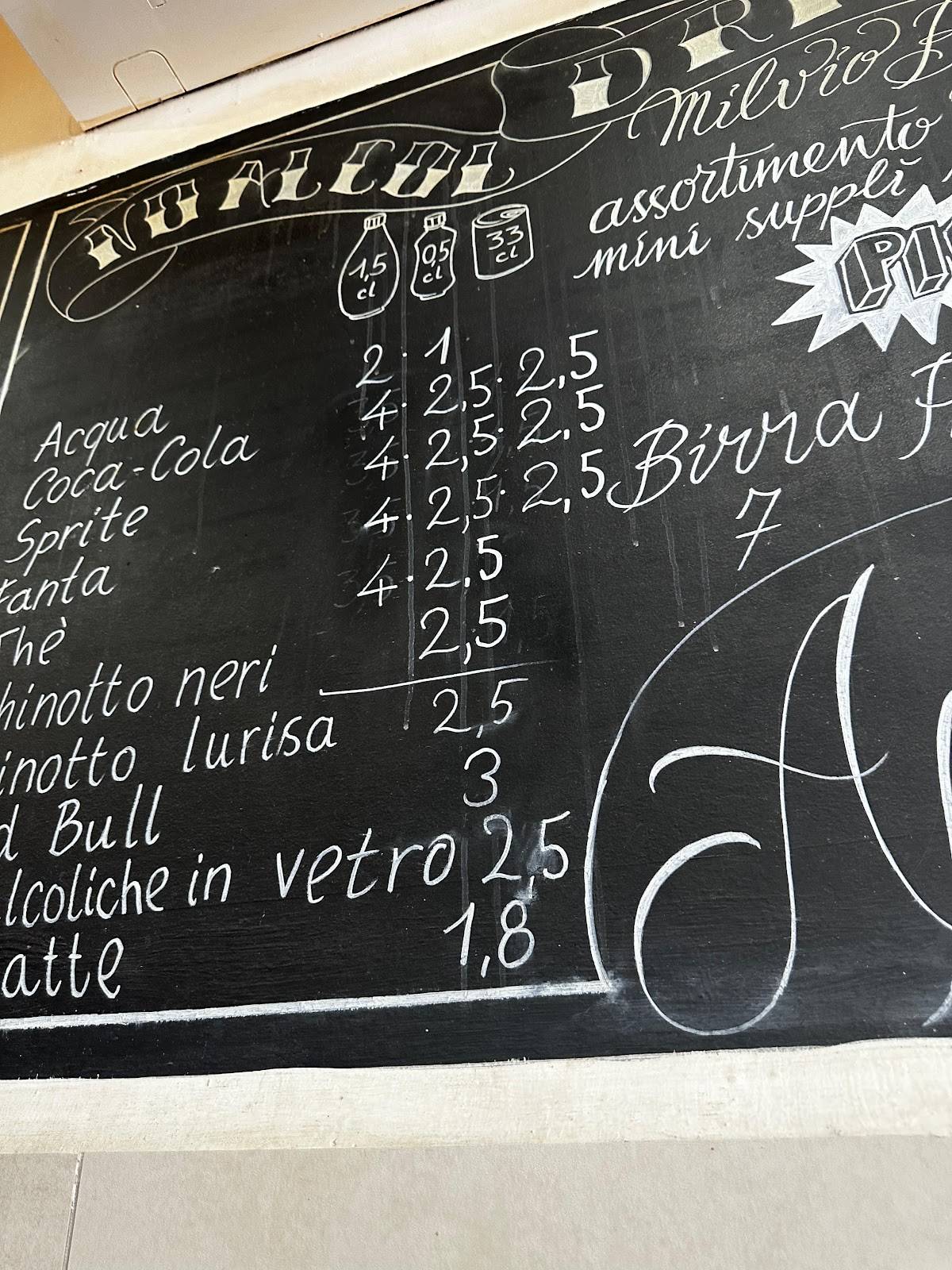 Forno da Milvio меню