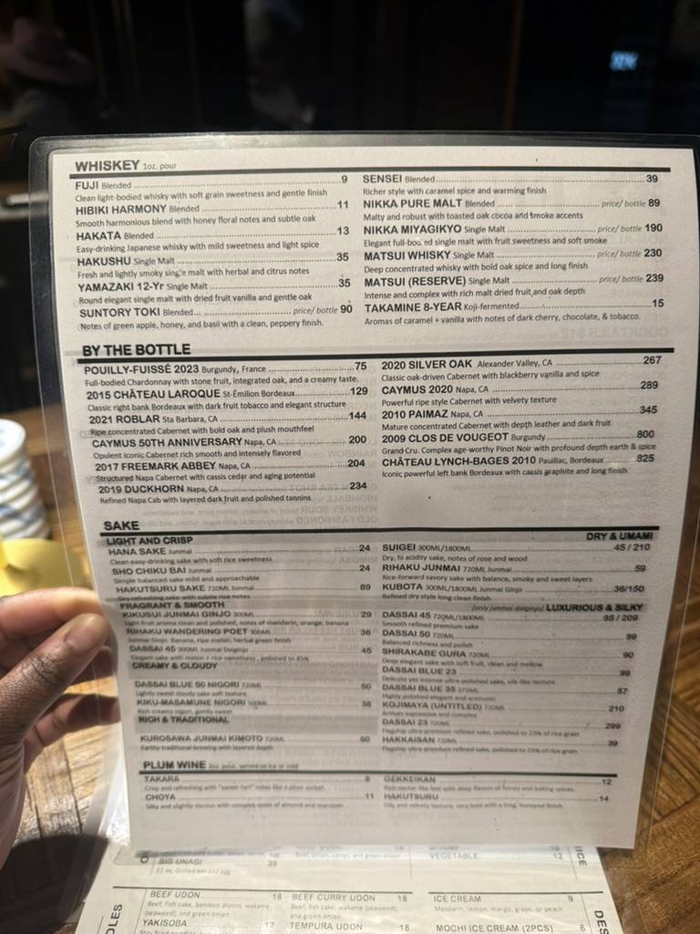 Fuji Japanese Sushi Bar меню