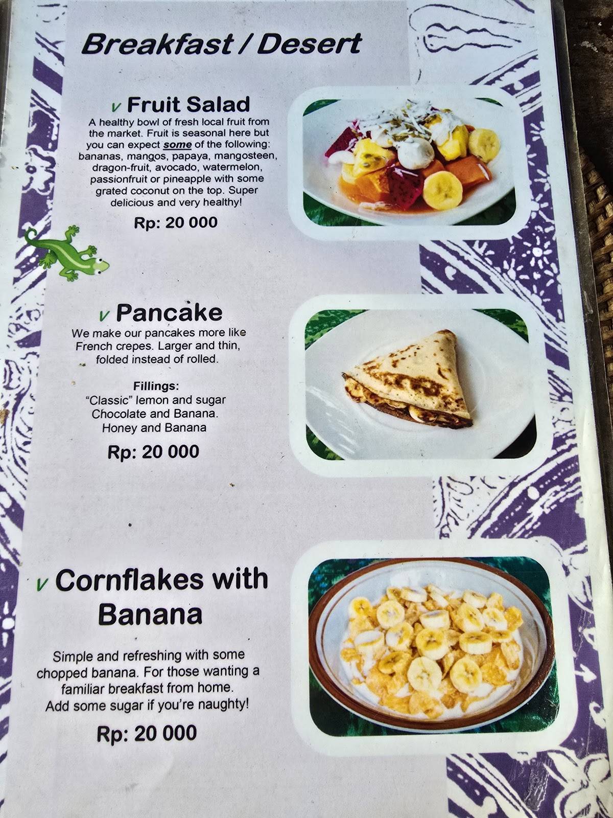 Warung Rama меню