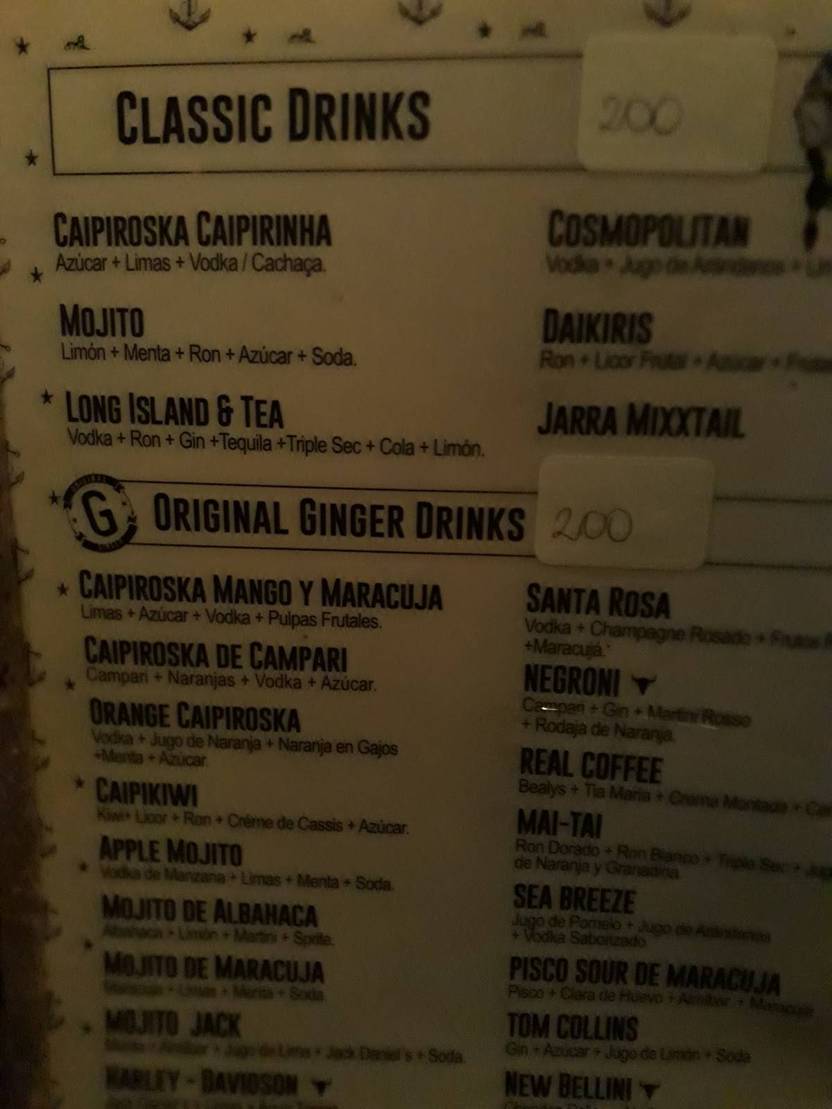 Ginger Real Good Food меню