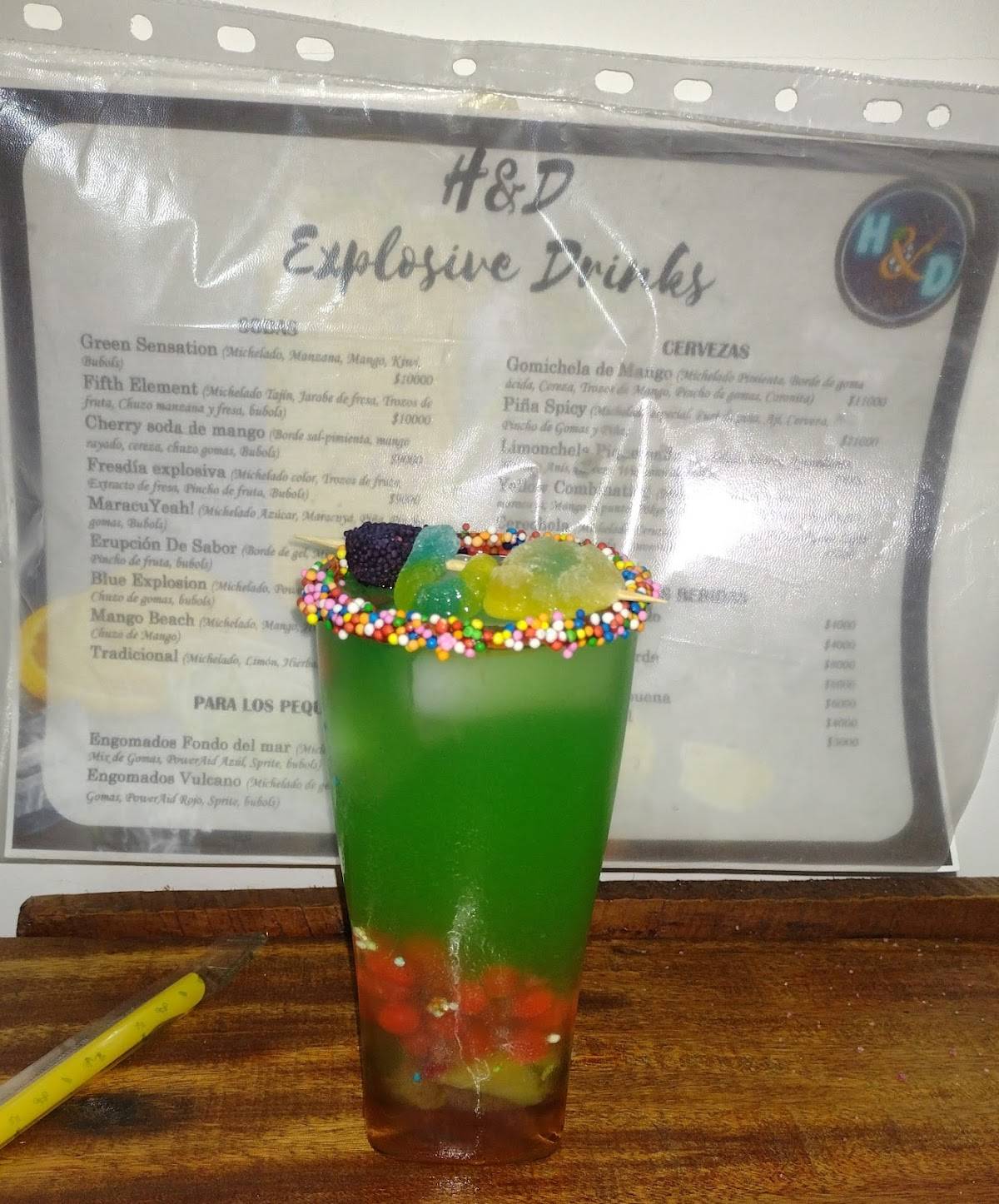 H&D Explosive Drinks меню