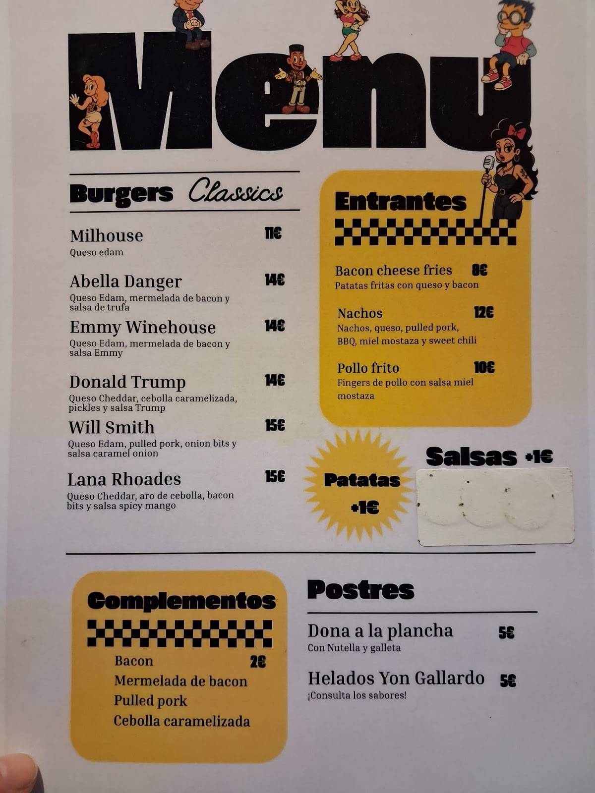 Holy Burger меню