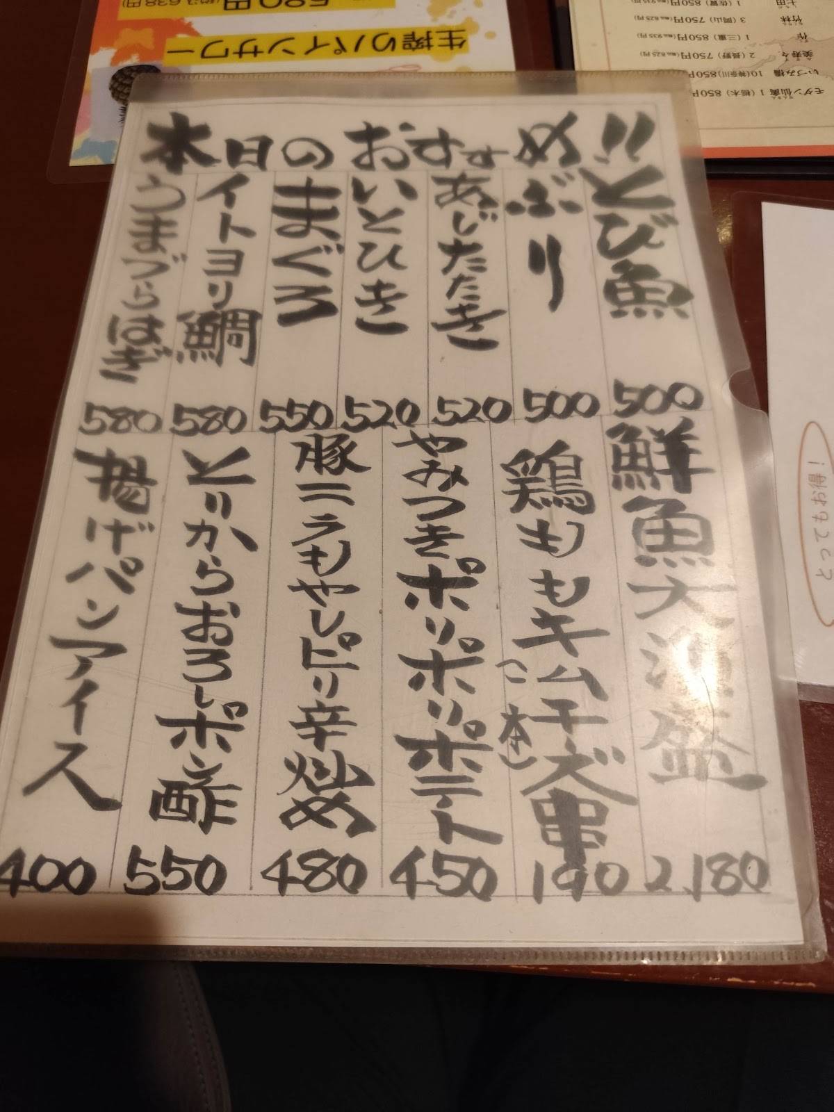 Hashigoya Raku меню