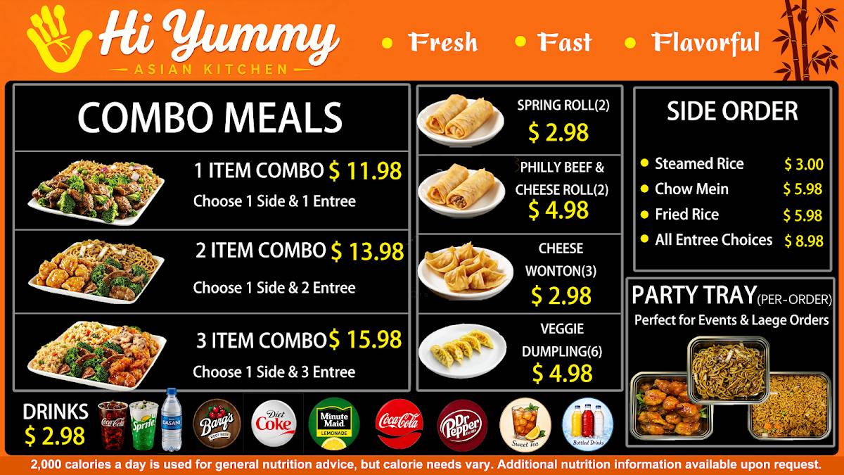 Hi Yummy Asian Kitchen меню