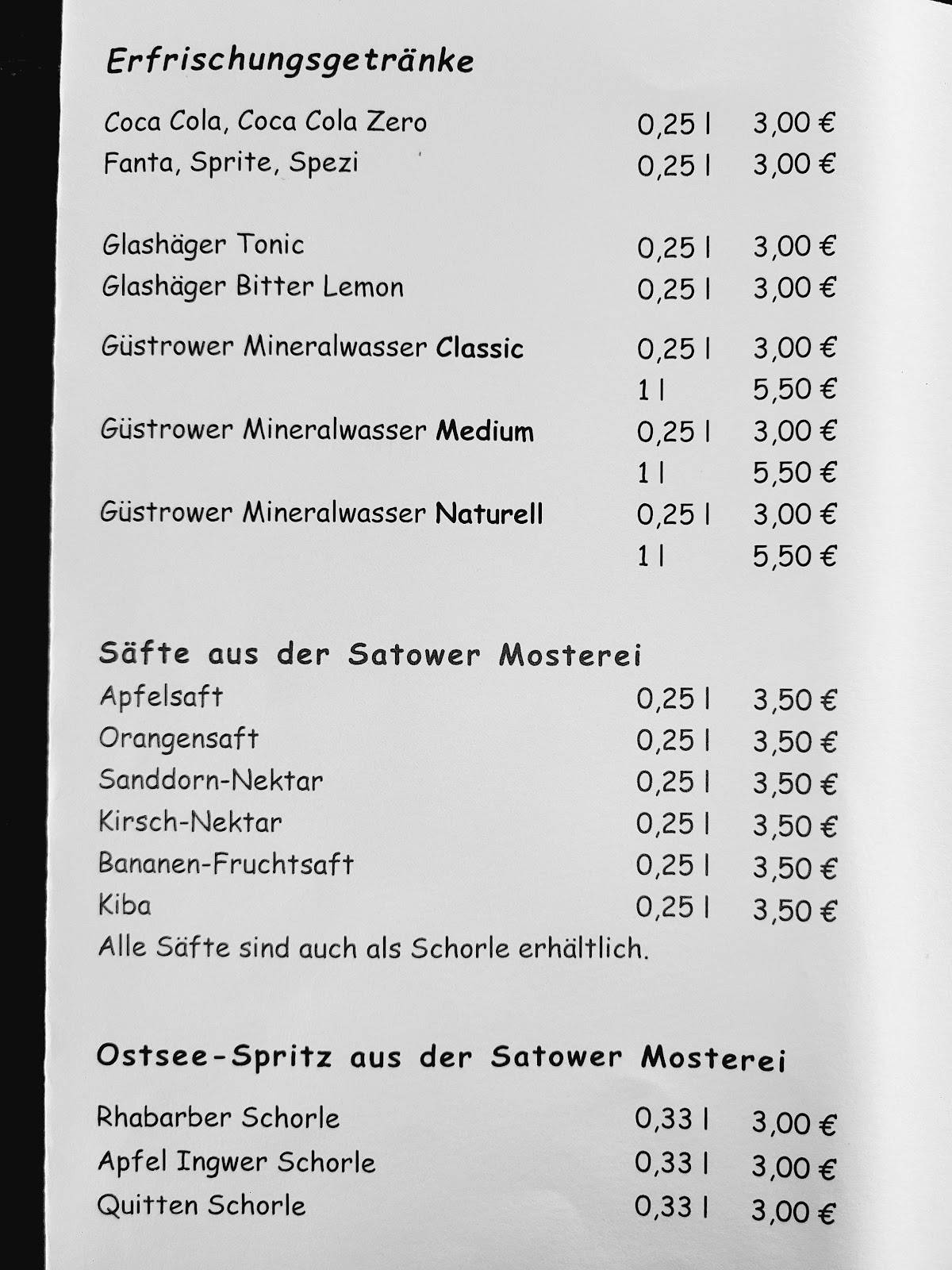Hofcafé Grete меню