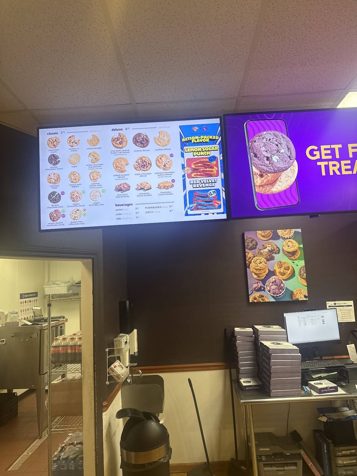 Insomnia Cookies меню