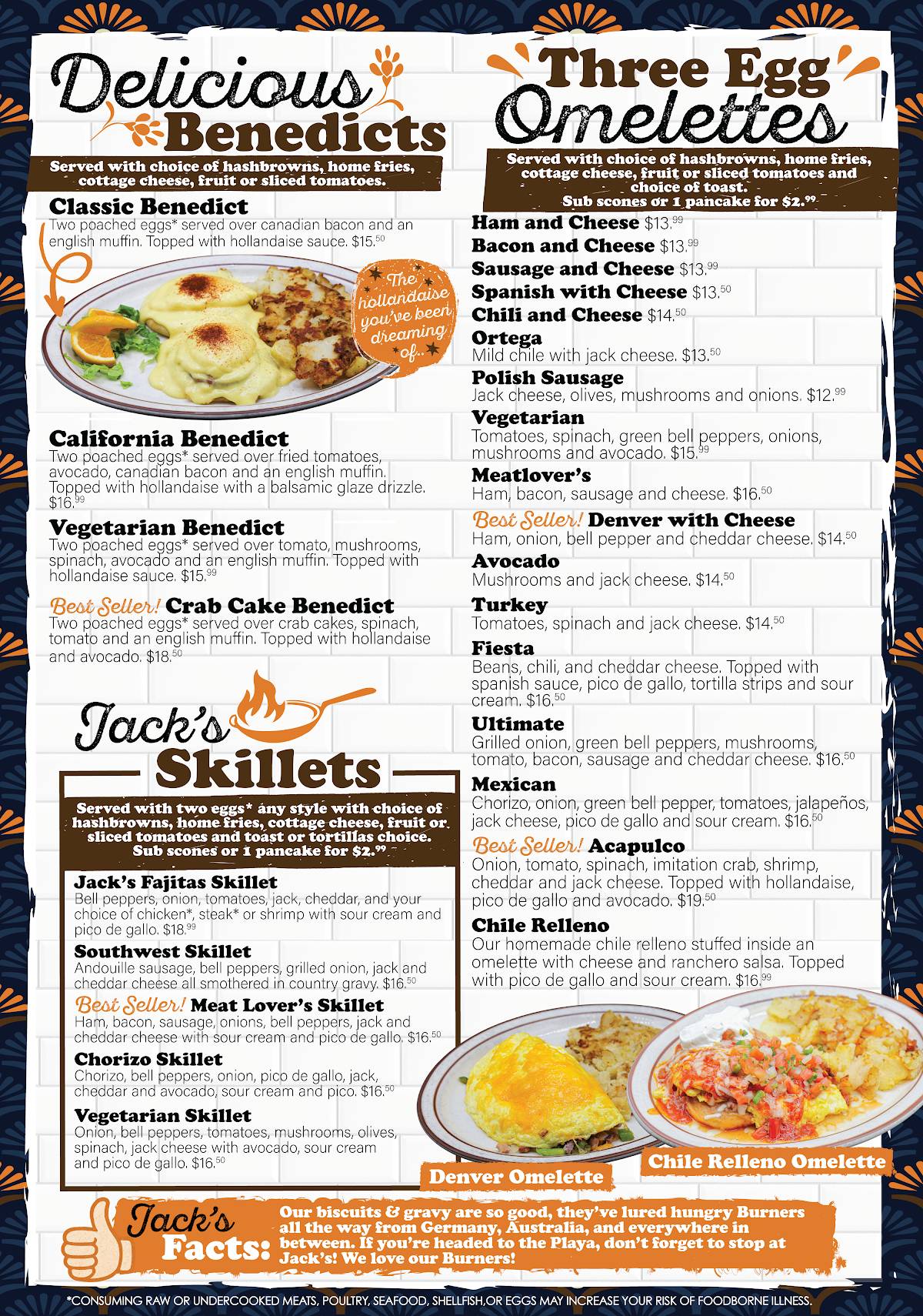 Jack's Cafe меню