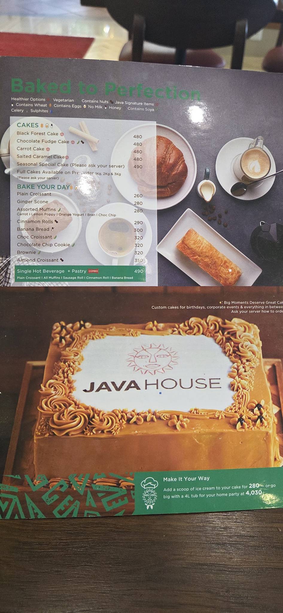 Java House - Junction Mall меню