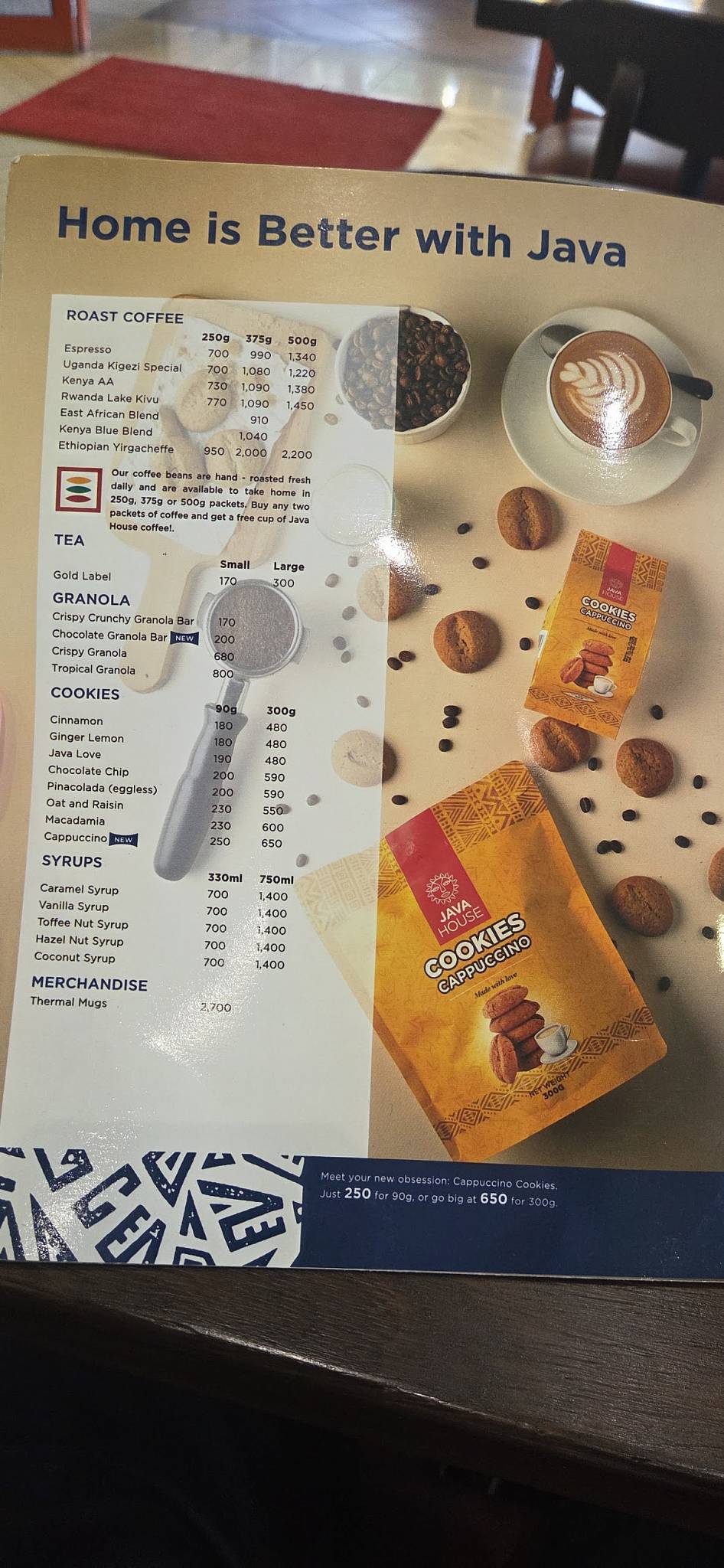 Java House - Junction Mall меню