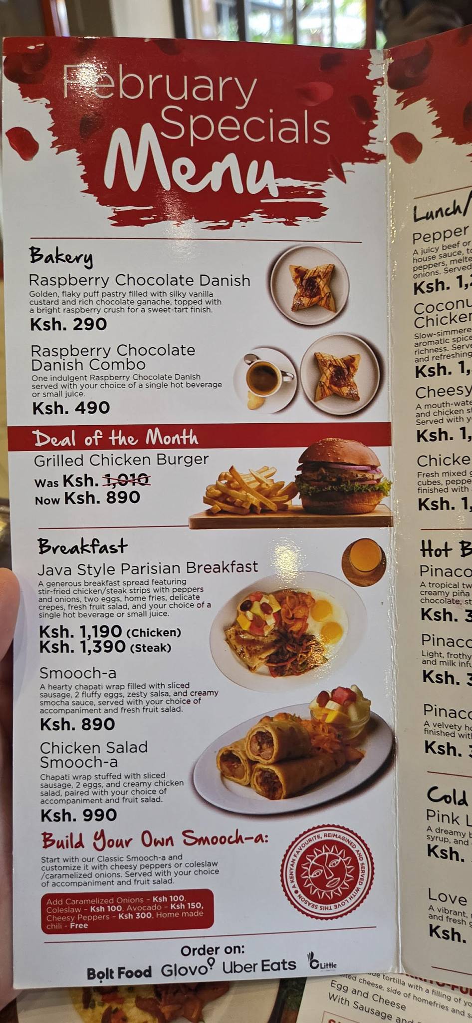 Java House - Junction Mall меню