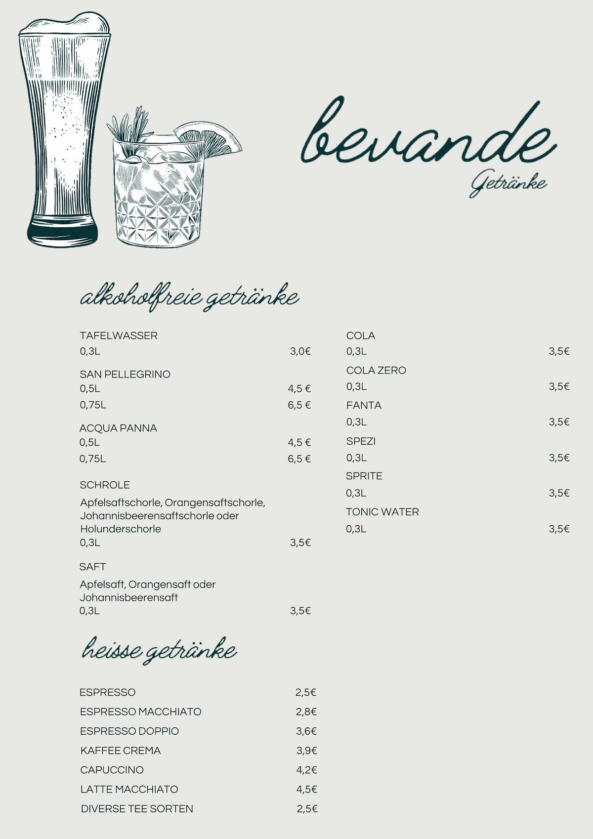 KRONE Trattoria-Pizzeria меню