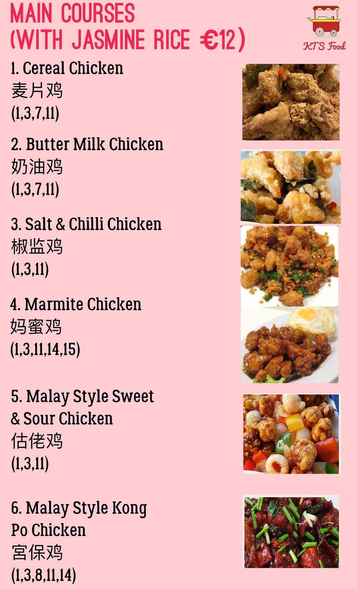 KTS Food меню