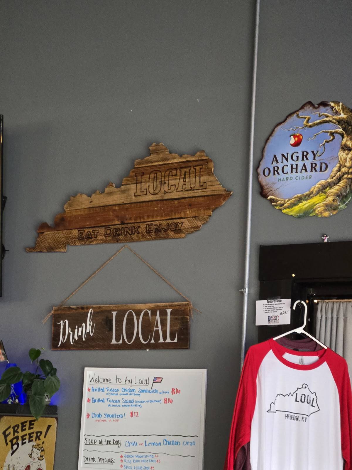 Kentucky Local меню