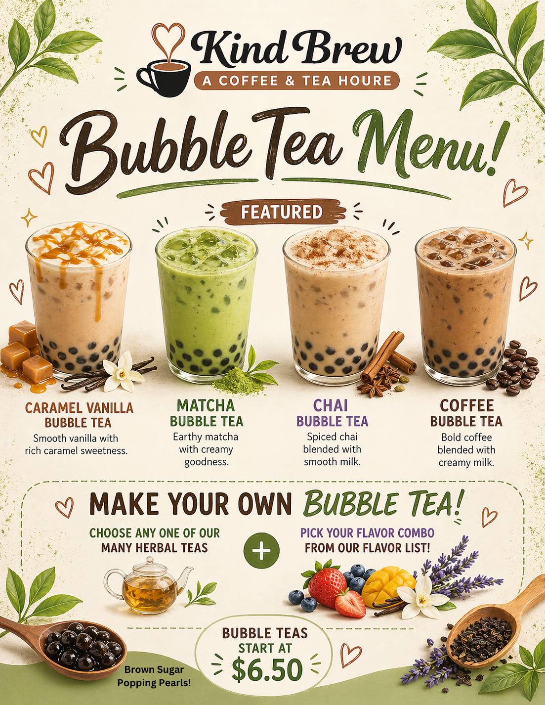 Kind Brew Coffee & Tea House меню