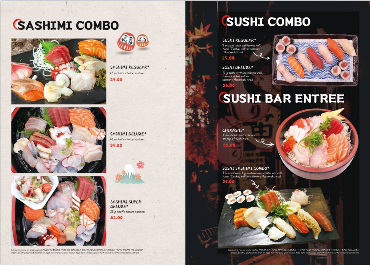 Kokoro Sushi меню