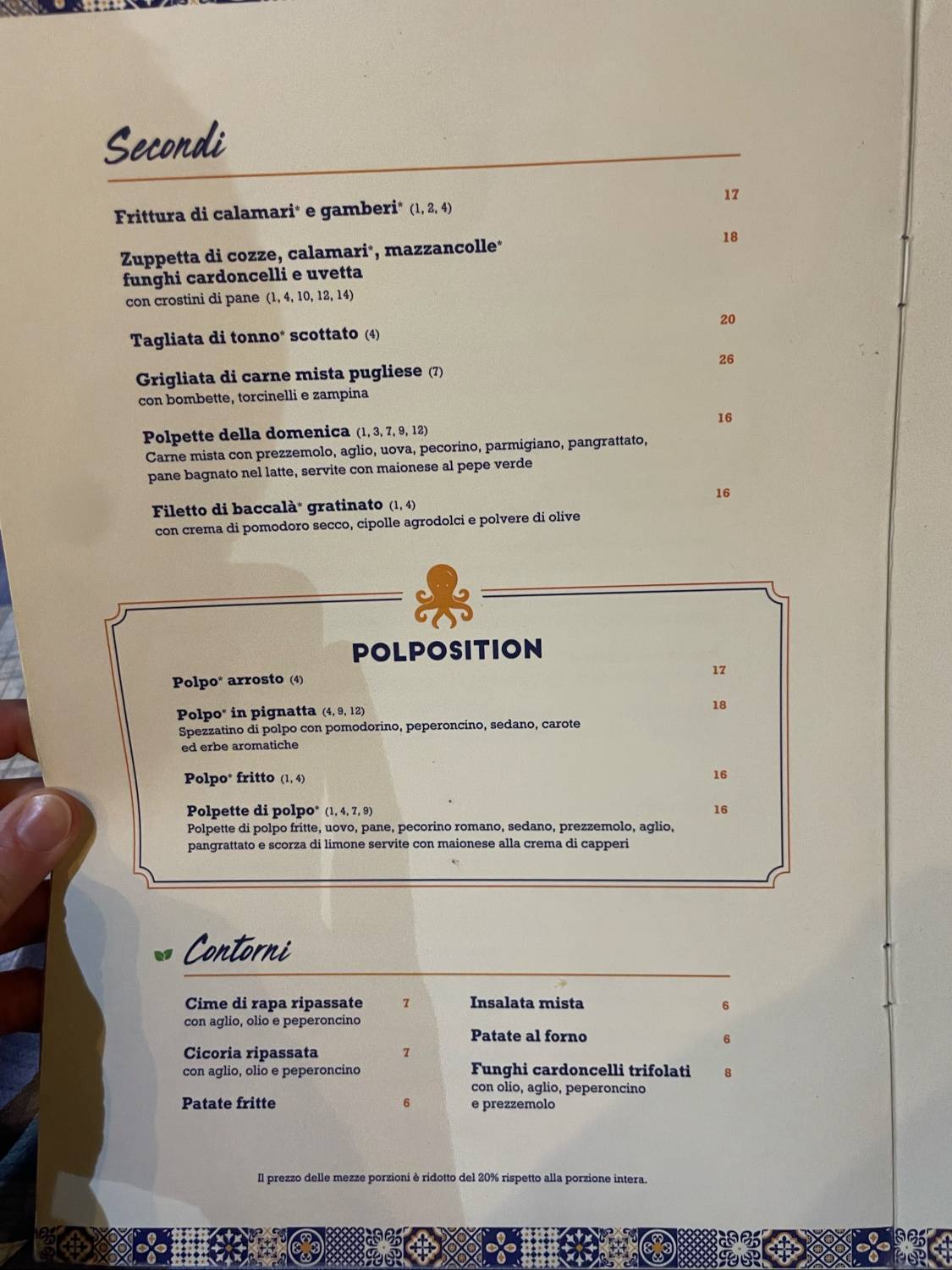 L’Apulia - Osteria Pugliese меню