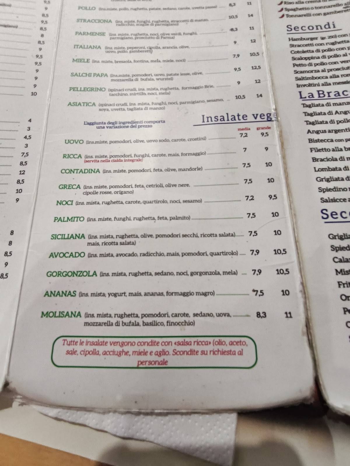 L'Insalata Ricca - Montagnola меню