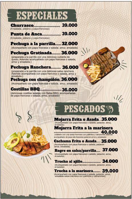 LLANO PIZZA меню