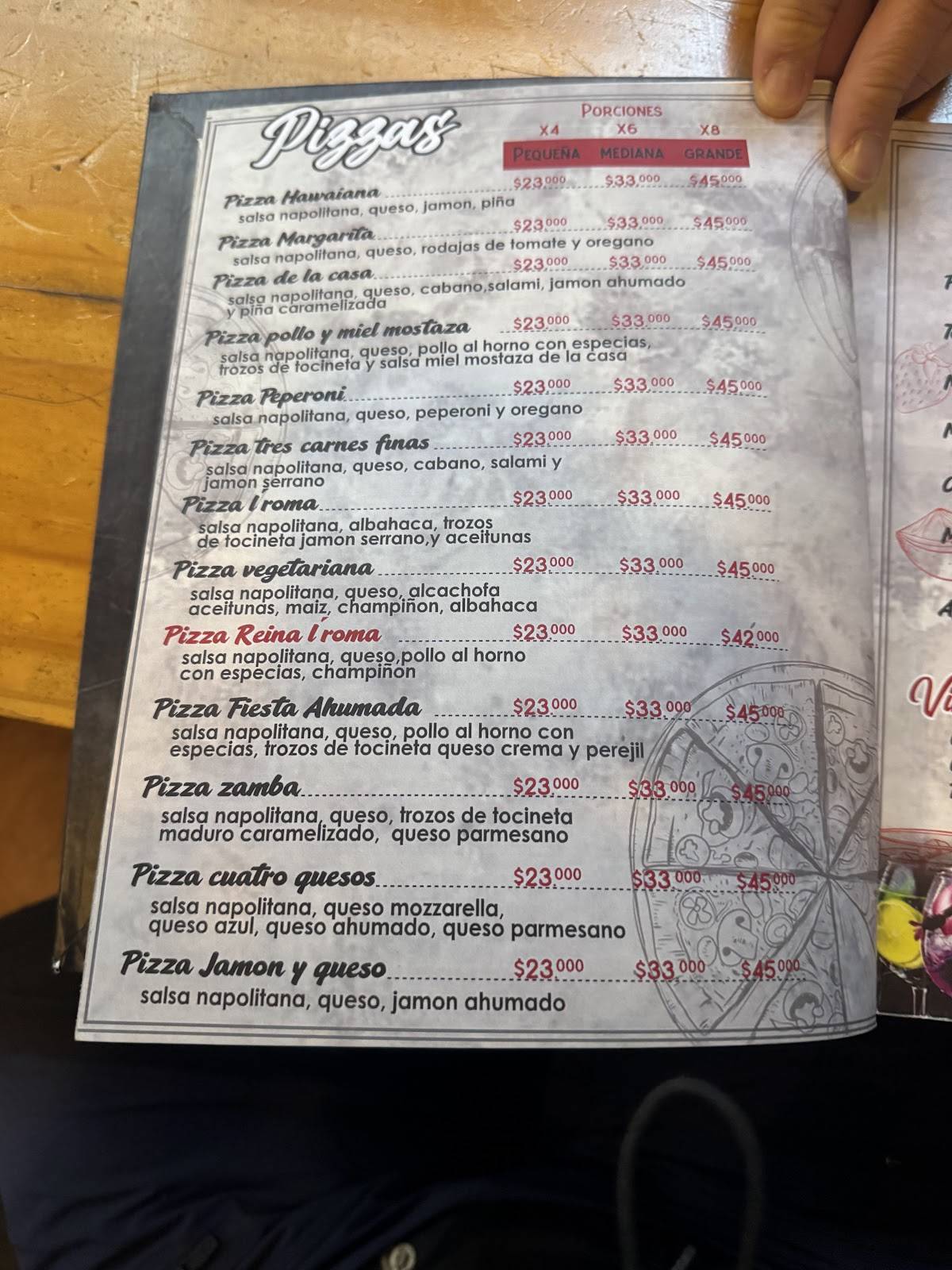 L'Roma меню