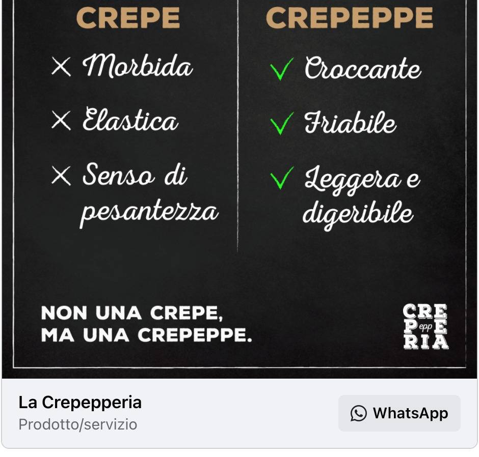 La Crepepperia меню