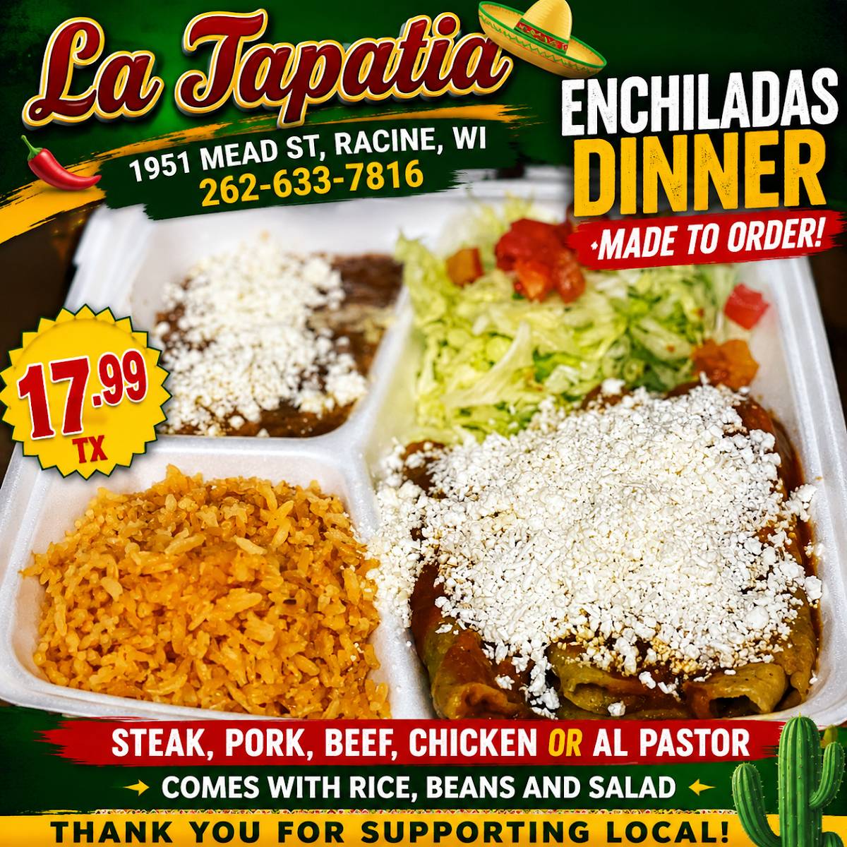 La Tapatía меню