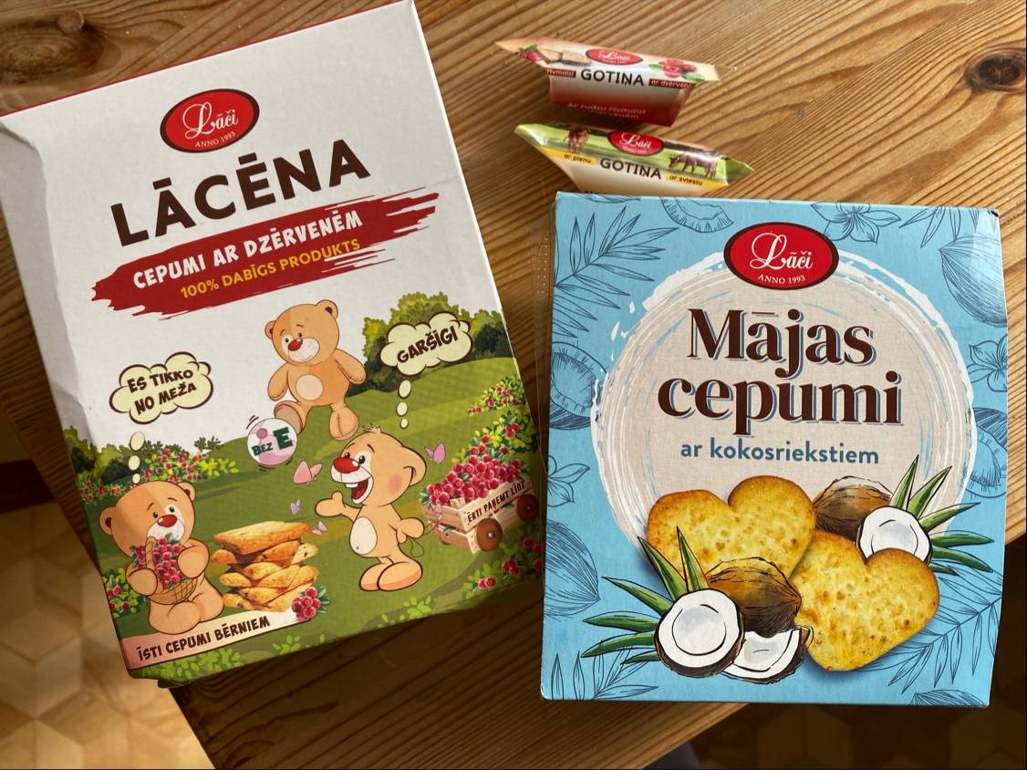 Lāči меню