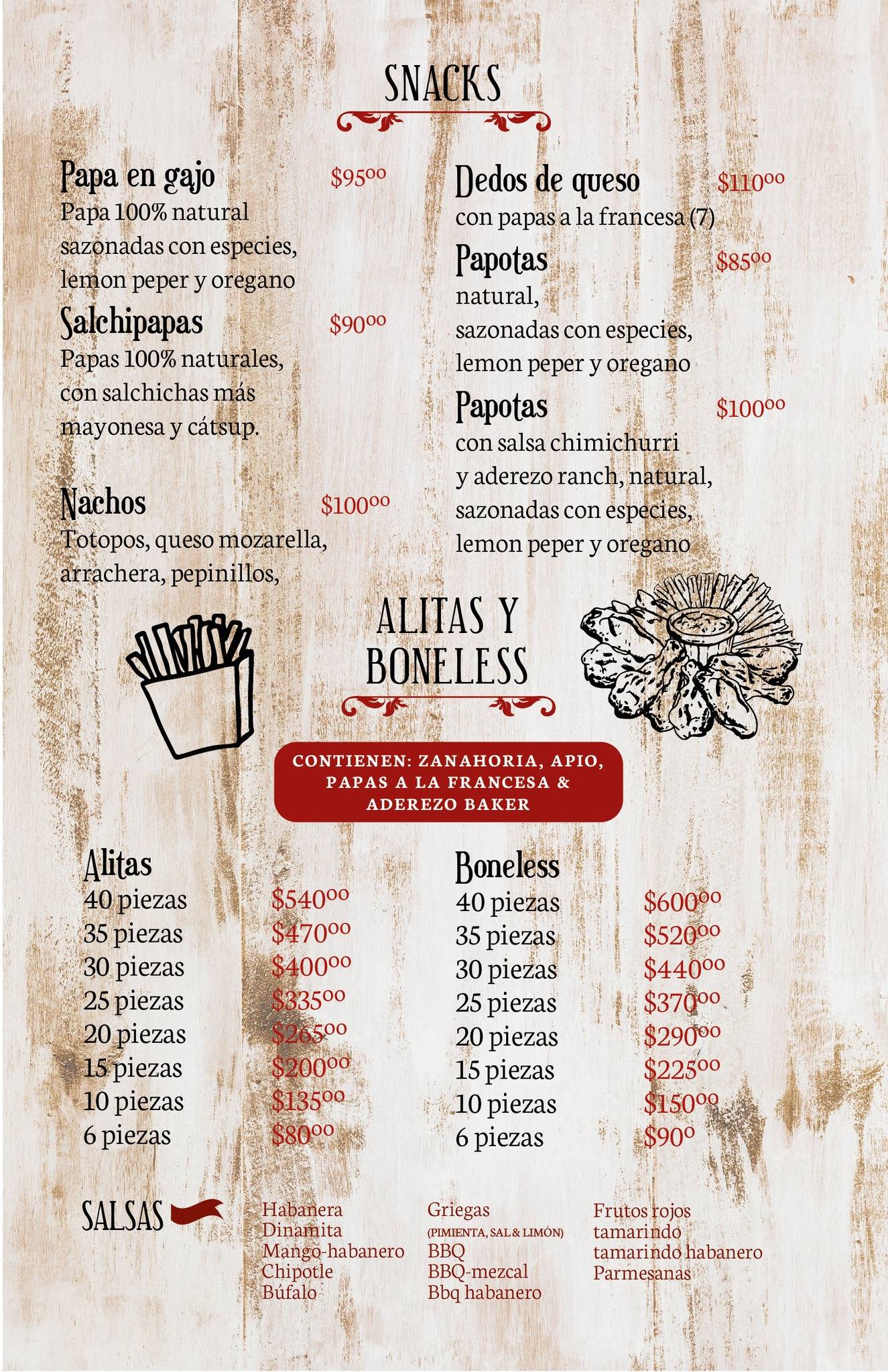Laferte's Pizza меню