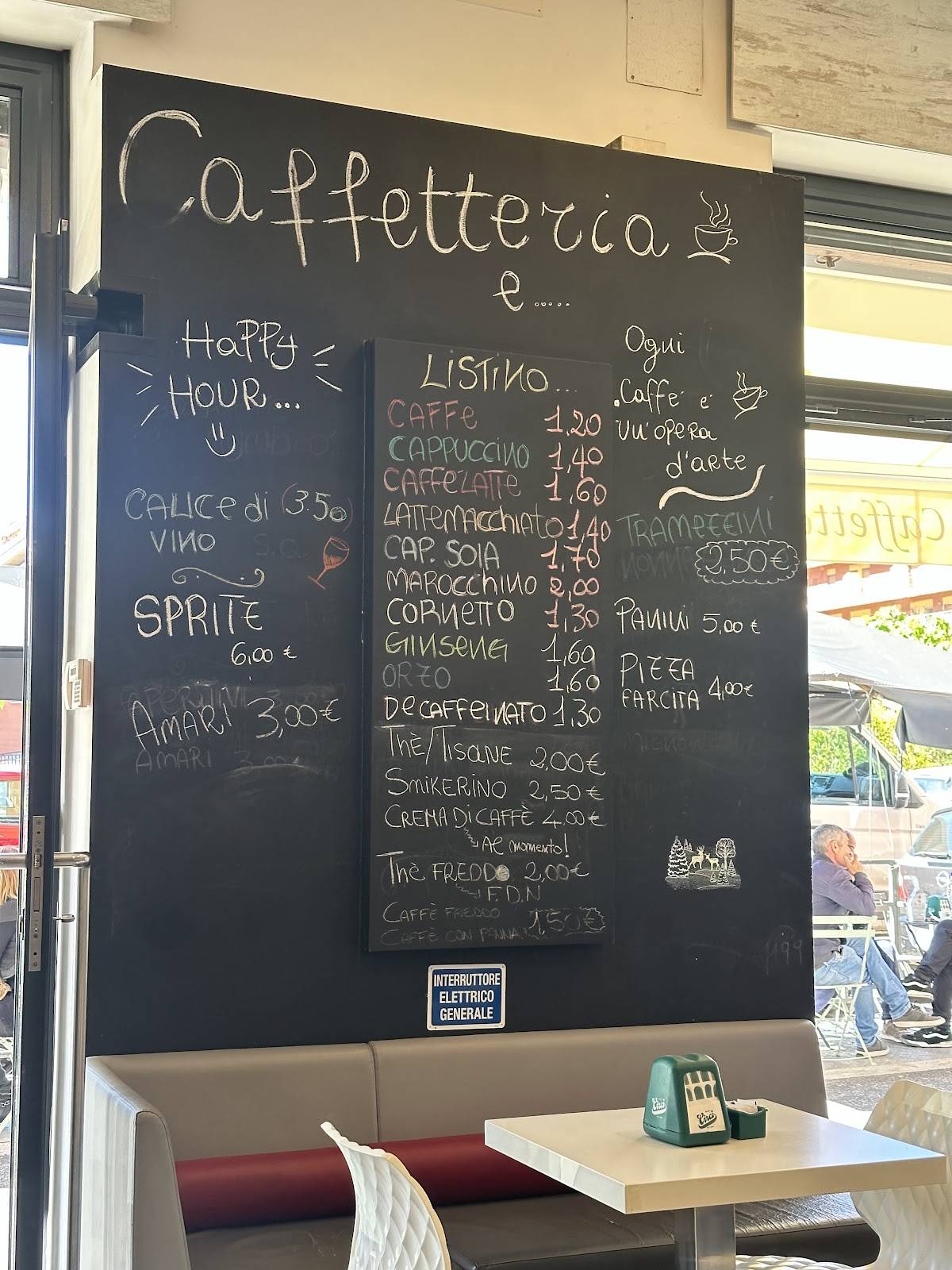 L'arte della Caffetteria меню