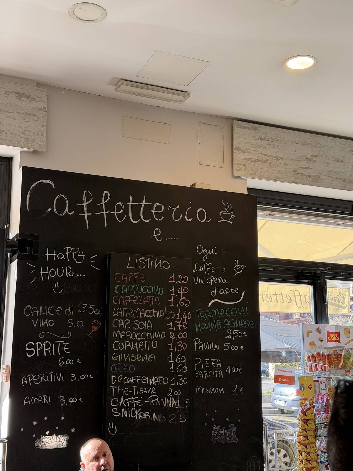 L'arte della Caffetteria меню