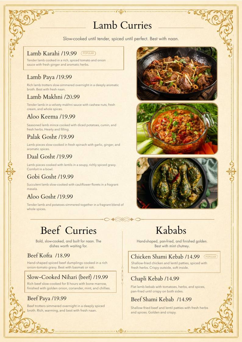 Lazeeza Restaurant меню