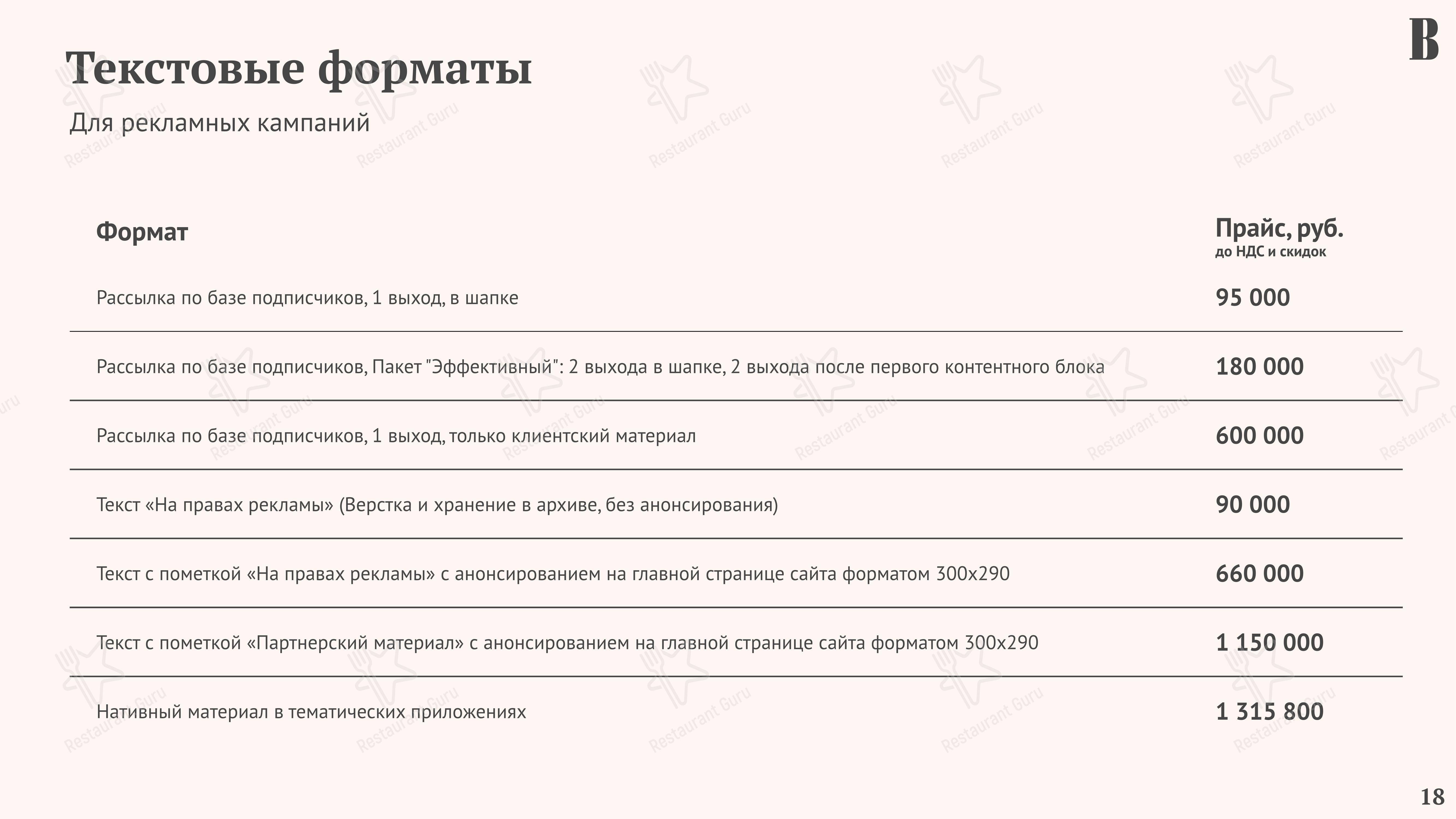 Меню ресторана Les Menus Par Pierre - Крафт меню