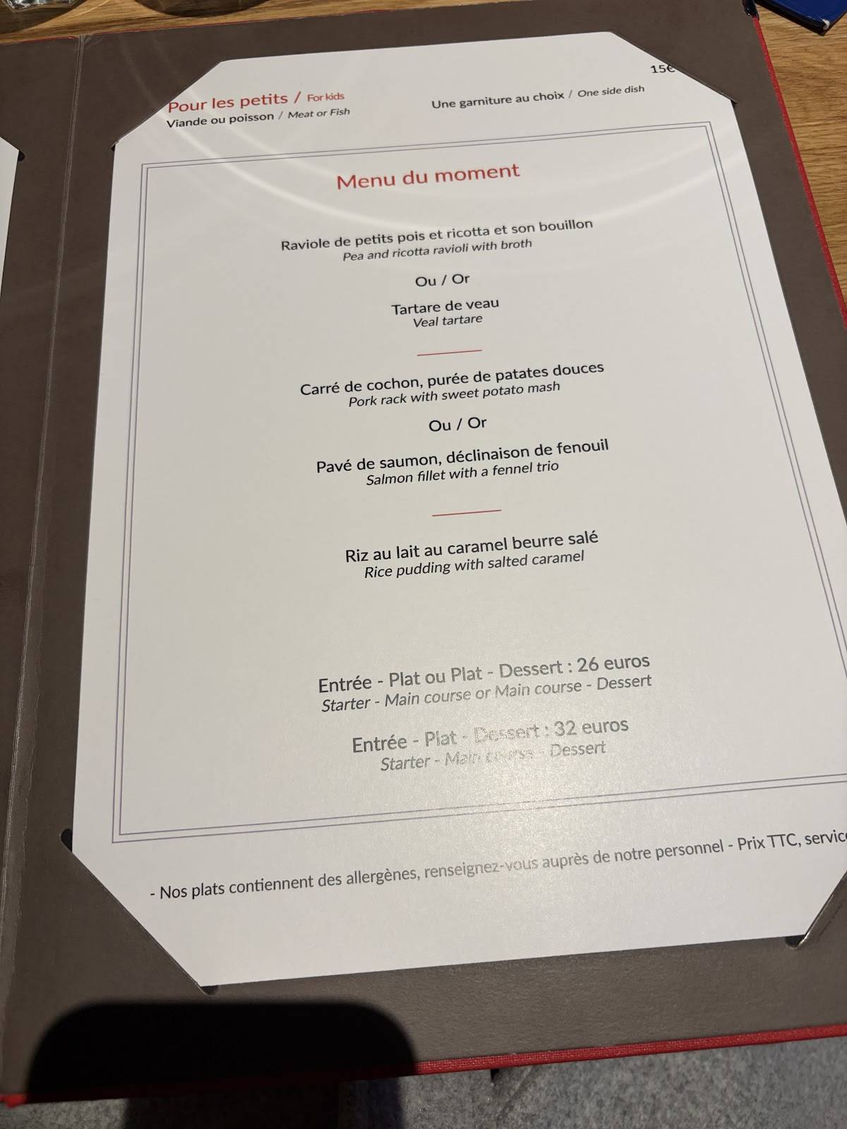 La Grande Georgette меню