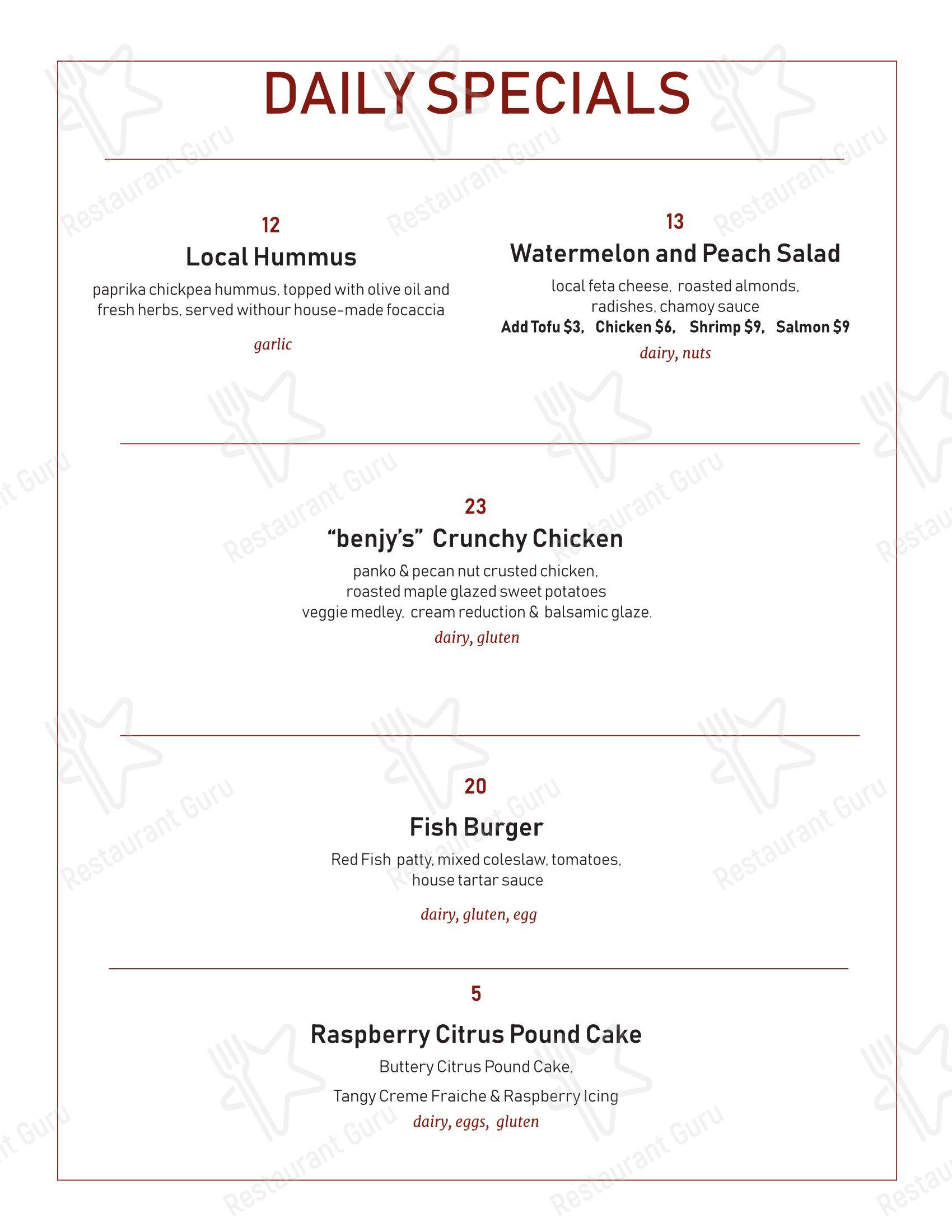 Takeaway Menu ресторана Local Foods - Rice Village в Хьюстоне