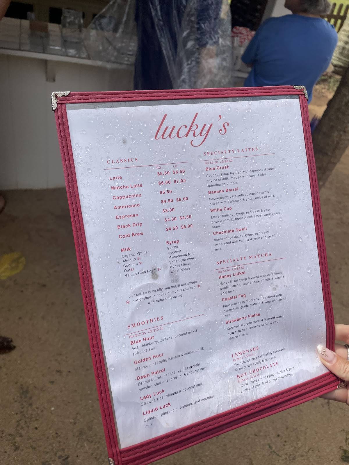 Lucky’s меню