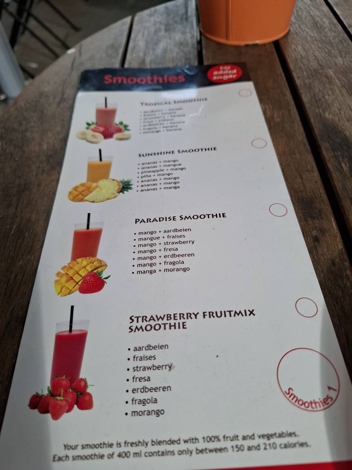 Lunchroom Figaro меню