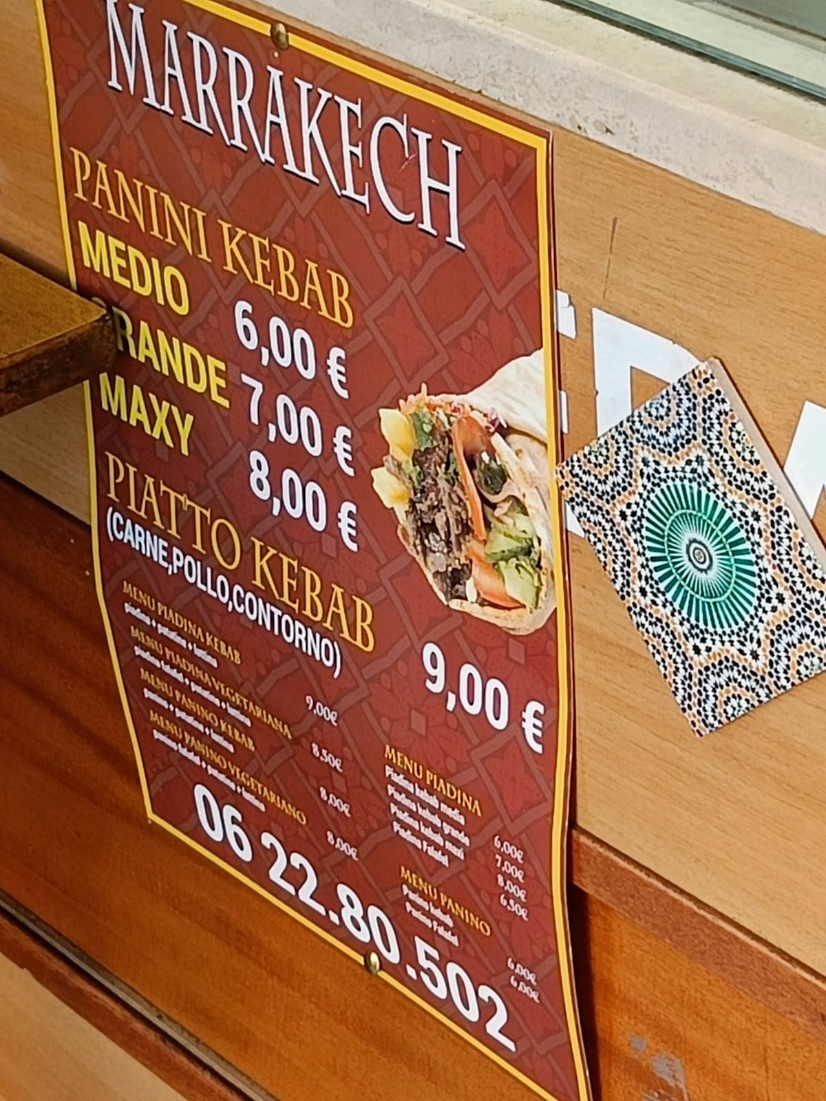 Marrakech Kebab меню