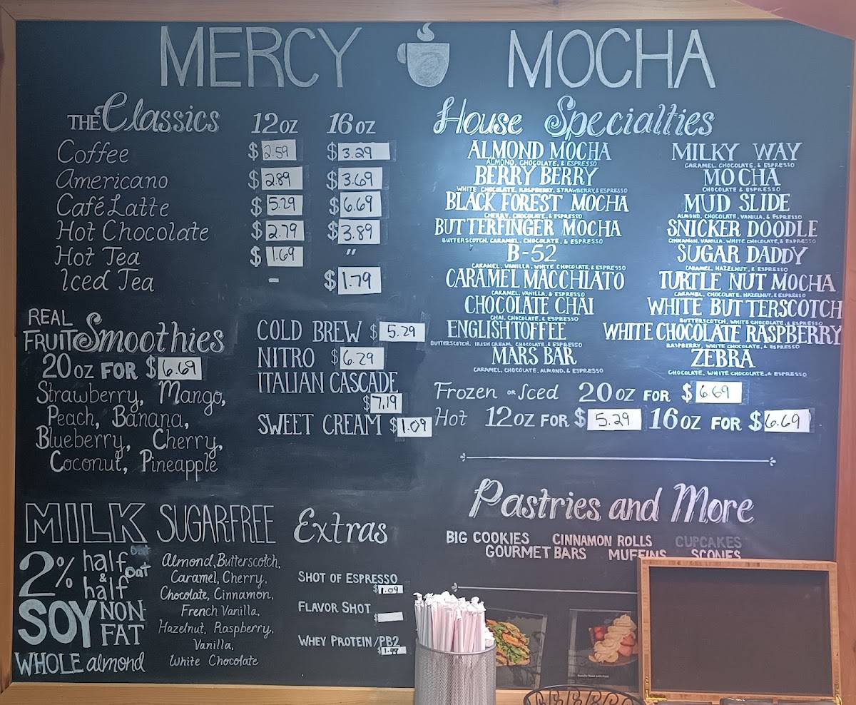 Mercy Mocha меню