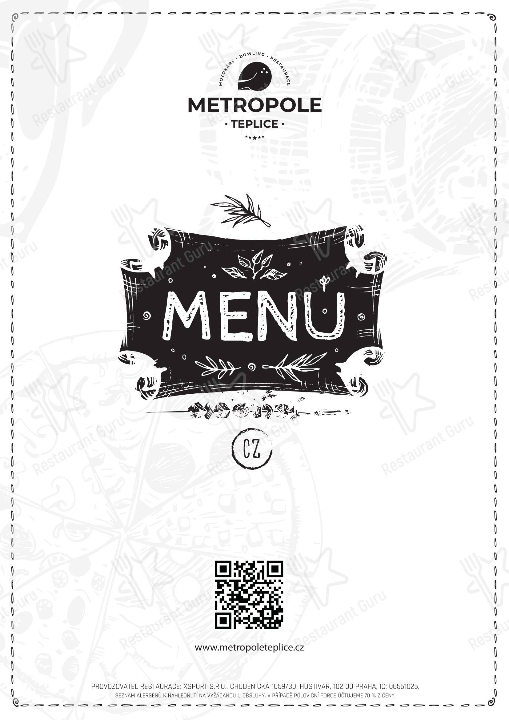 Metropole Teplice в Теплице - Меню напитков