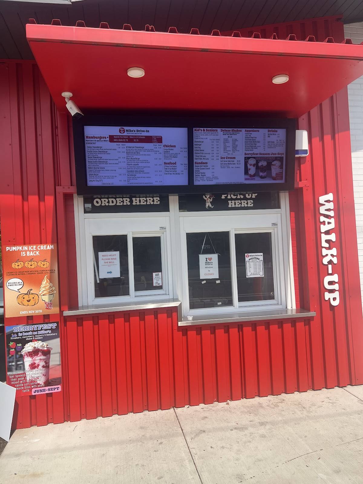 Mikes Drive-In меню