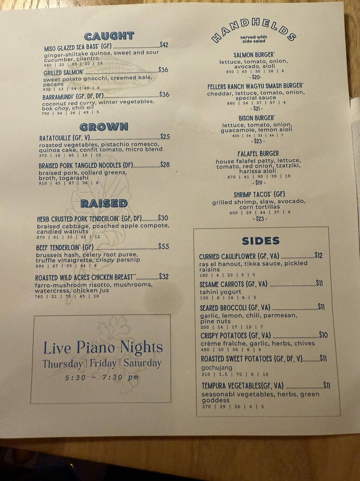 Mill Valley Kitchen меню
